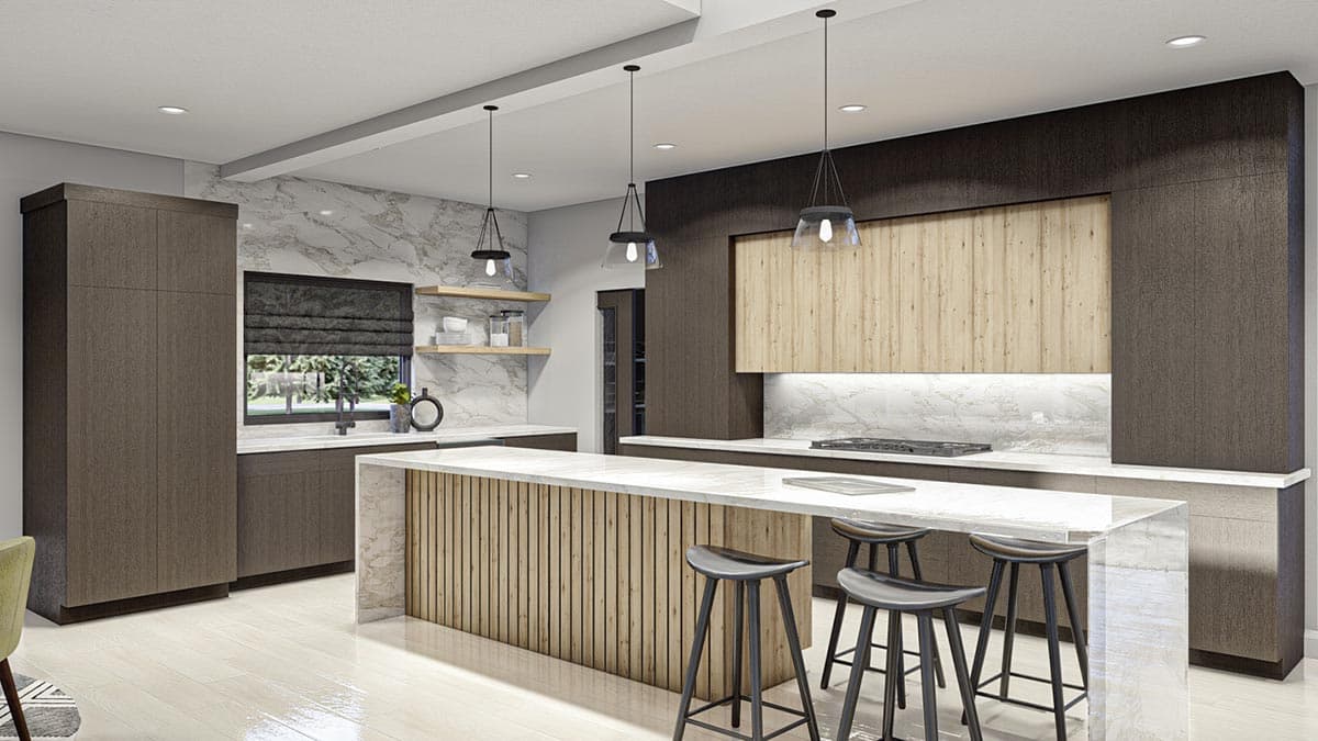 Plan 623247DJ: Modern Prairie Style House Plan with Two Levels of Outdoor Living - Image #10 - Contemporary, Mid Century Modern, Modern, Prairie