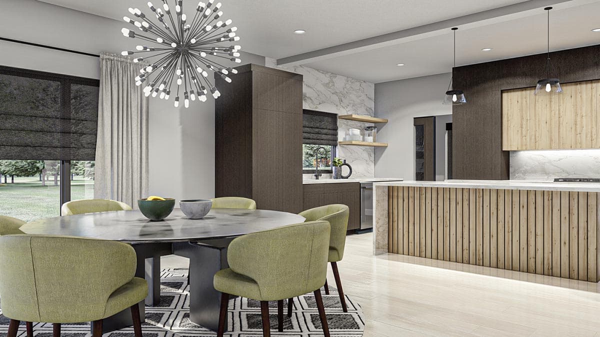 Plan 623247DJ: Modern Prairie Style House Plan with Two Levels of Outdoor Living - Image #11 - Contemporary, Mid Century Modern, Modern, Prairie