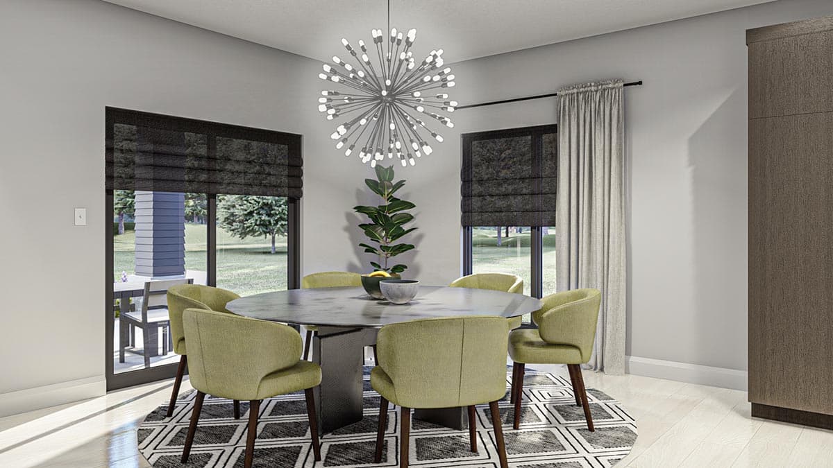 Plan 623247DJ: Modern Prairie Style House Plan with Two Levels of Outdoor Living - Image #12 - Contemporary, Mid Century Modern, Modern, Prairie