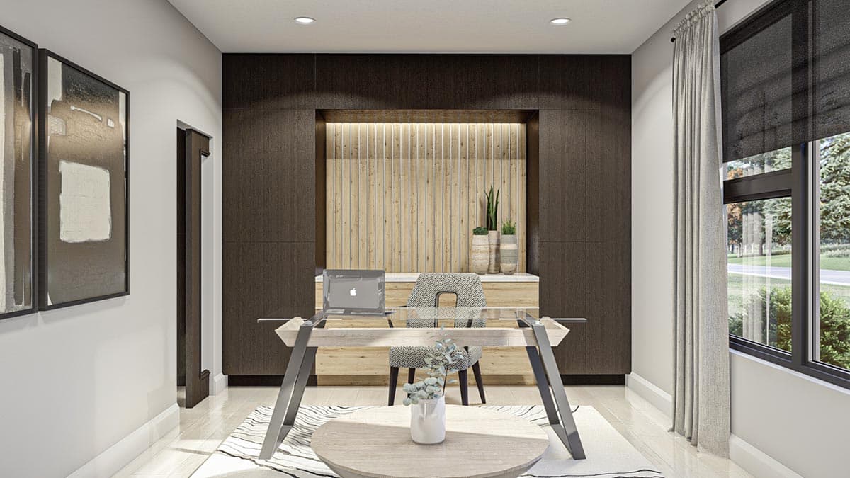 Plan 623247DJ: Modern Prairie Style House Plan with Two Levels of Outdoor Living - Image #17 - Contemporary, Mid Century Modern, Modern, Prairie