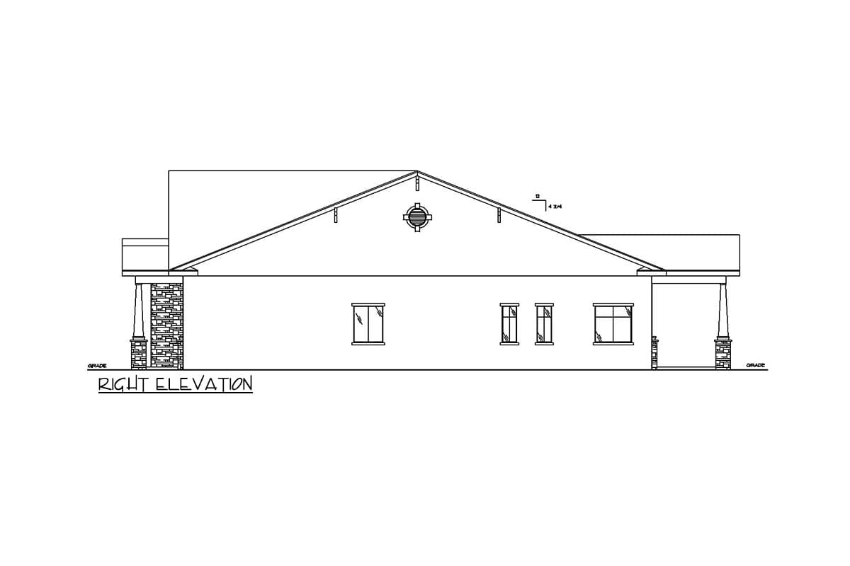 Plan 350036GH: Craftsman Ranch Plan with Split-bed Layout - Image #5 - Craftsman, European, Transitional