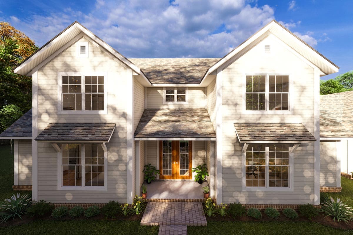 Plan 52321WM: Expanded 4 Bedroom Country Home Plan with Vaulted Great Room and Rear Porch - Image #8 - Country, Farmhouse, Traditional