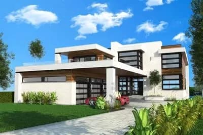 Contemporary Beach House with over 4,700 Square Feet of Living Space