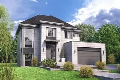 Transitional House Plan Under 2100 Square Feet with 3 Upstairs Bedrooms and Laundry