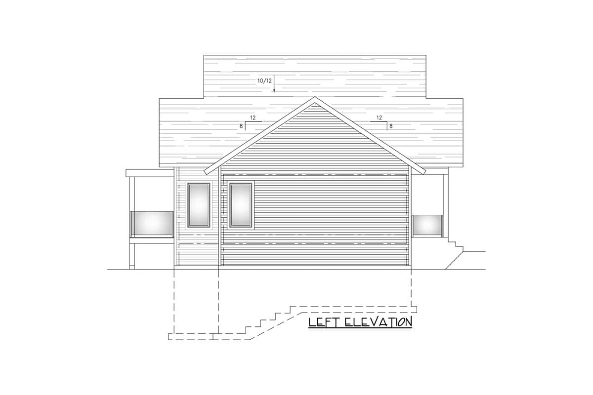 Plan 90351PD: New American Country House Plan with Optional Basement - 1245 Sq Ft - Image #4 - Country, Craftsman, Mountain, New American, Ranch