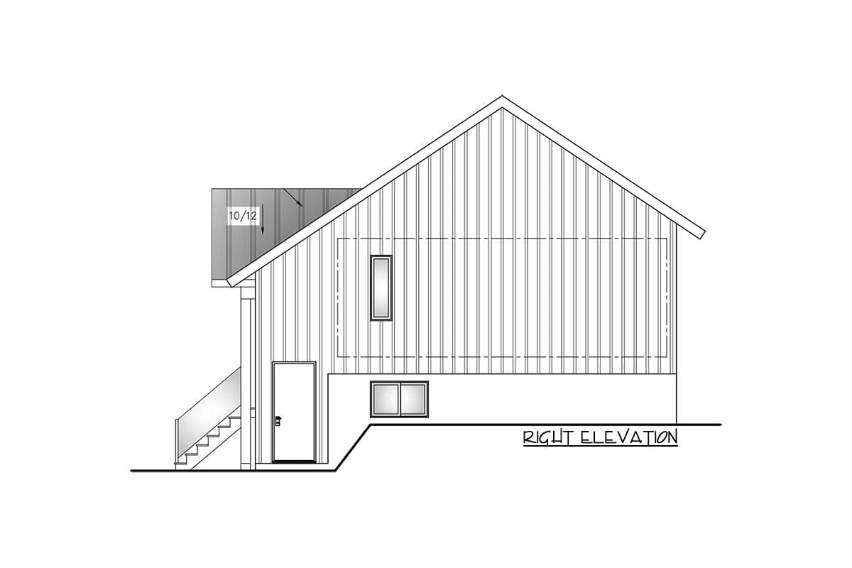 Plan 90352PD: 720 Square Foot Rustic Split Level House Plan with Option to Finish Ground Level - Image #5 - Country, Craftsman, Mountain, Northwest