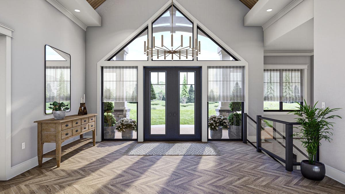 Plan 623249DJ: 2146 Square Foot 2-Bed Lake House Plan with Wraparound Deck and Vaulted Open Floor Plan - Image #6 - Country, Craftsman, Mountain, New American, Ranch