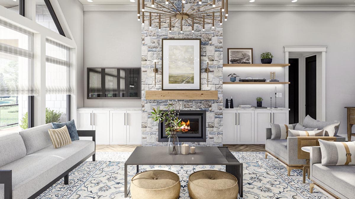 Plan 623249DJ: 2146 Square Foot 2-Bed Lake House Plan with Wraparound Deck and Vaulted Open Floor Plan - Image #14 - Country, Craftsman, Mountain, New American, Ranch