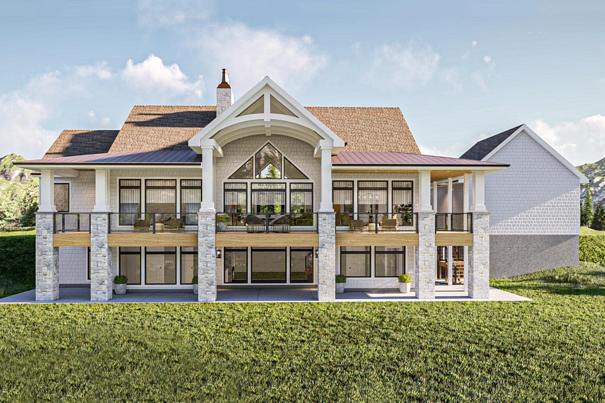 Plan 623249DJ: 2146 Square Foot 2-Bed Lake House Plan with Wraparound Deck and Vaulted Open Floor Plan - Image #20 - Country, Craftsman, Mountain, New American, Ranch