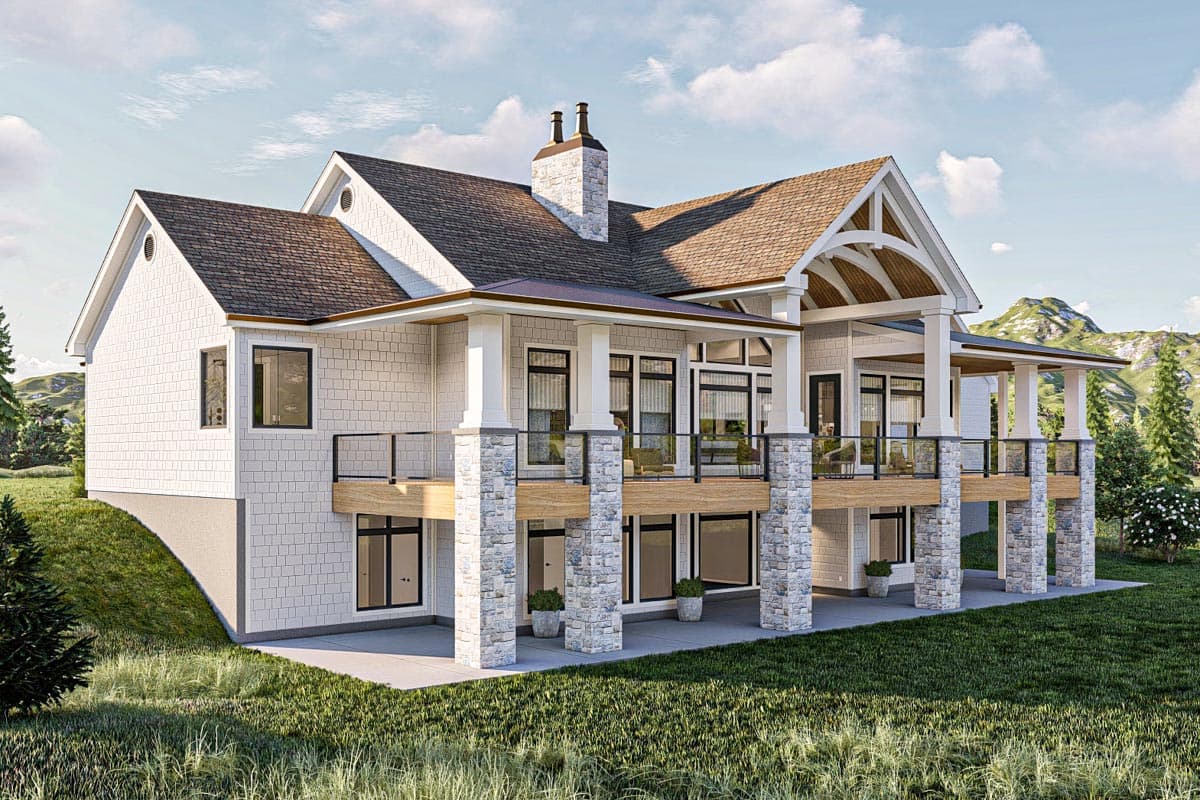 Plan 623249DJ: 2146 Square Foot 2-Bed Lake House Plan with Wraparound Deck and Vaulted Open Floor Plan - Image #21 - Country, Craftsman, Mountain, New American, Ranch