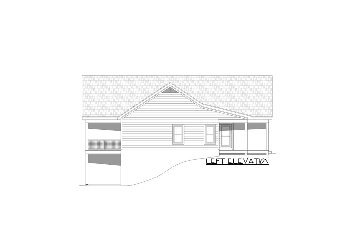 Plan 680137VR: 2970 Sq Ft House Plan with Vaulted Interior with Vaulted Front and Rear Porches - Image #4 - Country, French Country, Traditional