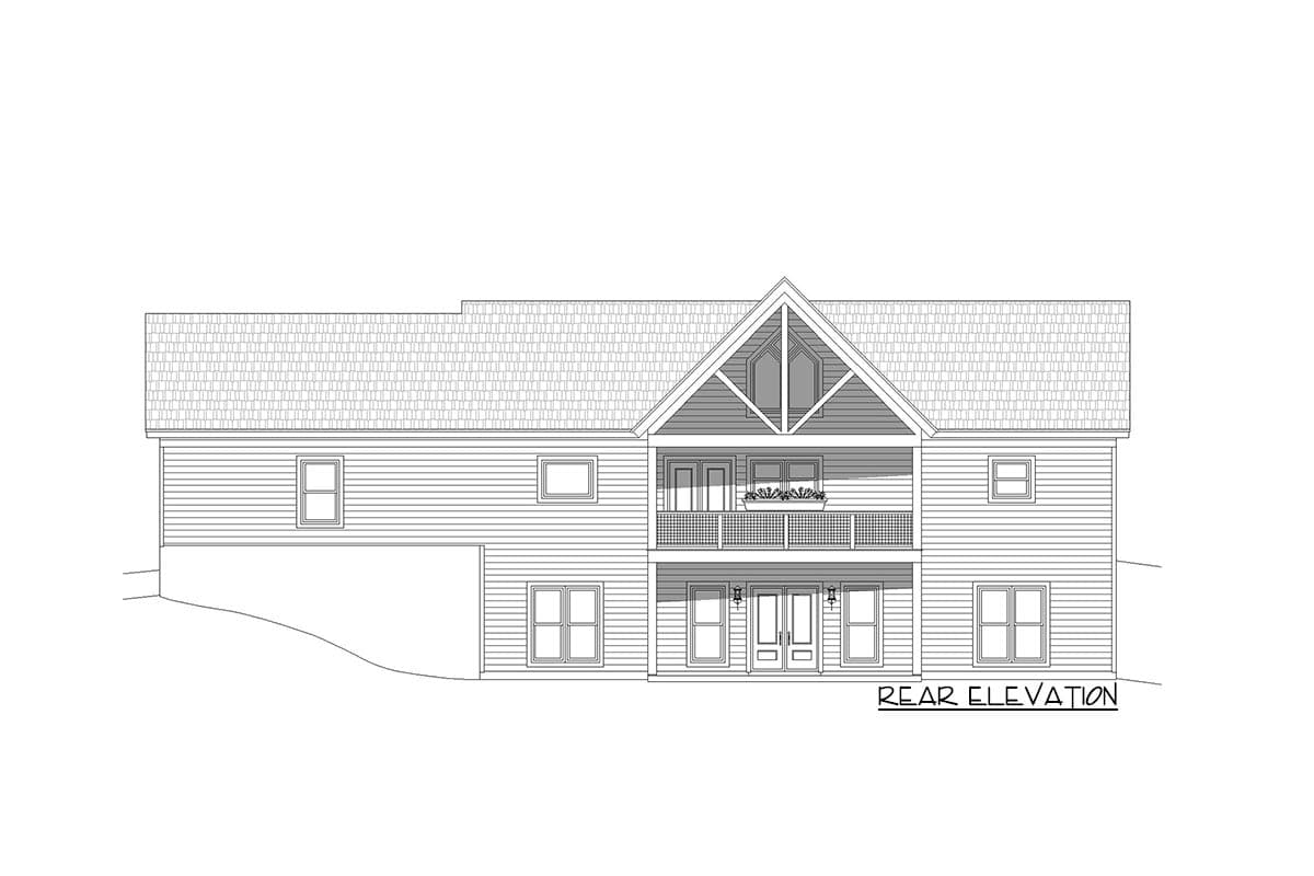 Plan 680137VR: 2970 Sq Ft House Plan with Vaulted Interior with Vaulted Front and Rear Porches - Image #5 - Country, French Country, Traditional