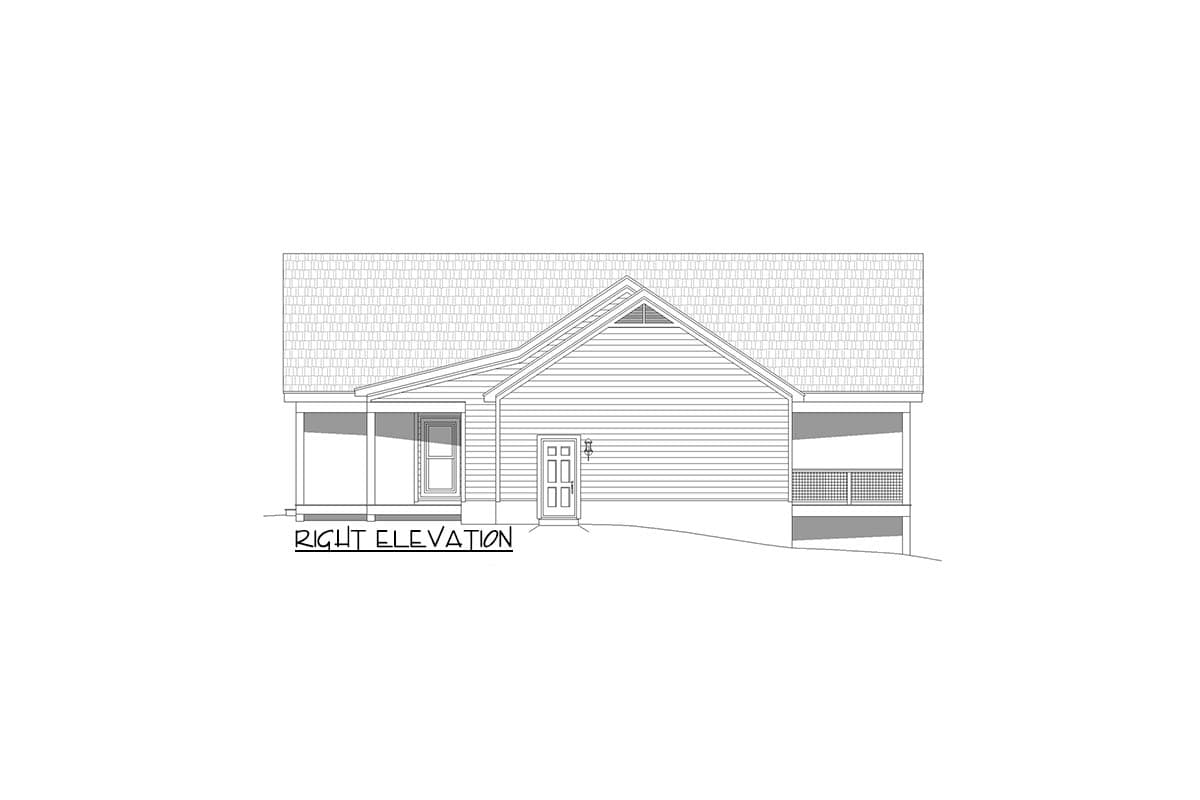 Plan 680137VR: 2970 Sq Ft House Plan with Vaulted Interior with Vaulted Front and Rear Porches - Image #6 - Country, French Country, Traditional