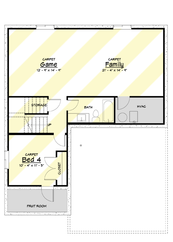 Plan 910079WHD: 3-Bedroom Modern House Plan with Shed-style Roof - 1861 Sq Ft - Floor Plan - Optional Finished Lower Level - Contemporary, Modern, Northwest