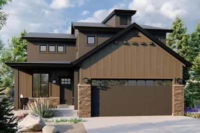 Mountain Craftsman Home Plan Under 1900 Sq Ft with Option to Finish Basement