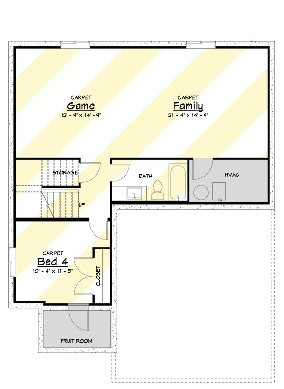 Plan 910081WHD: Transitional Tudor Home Plan with over 1,900 Square Feet of Living Space - Floor Plan - 3rd Floor - European, Transitional, Tudor