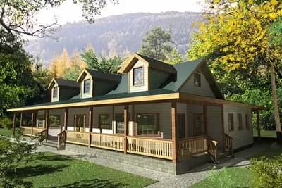 4-Bed Mountain Home Plan with a Lower Level