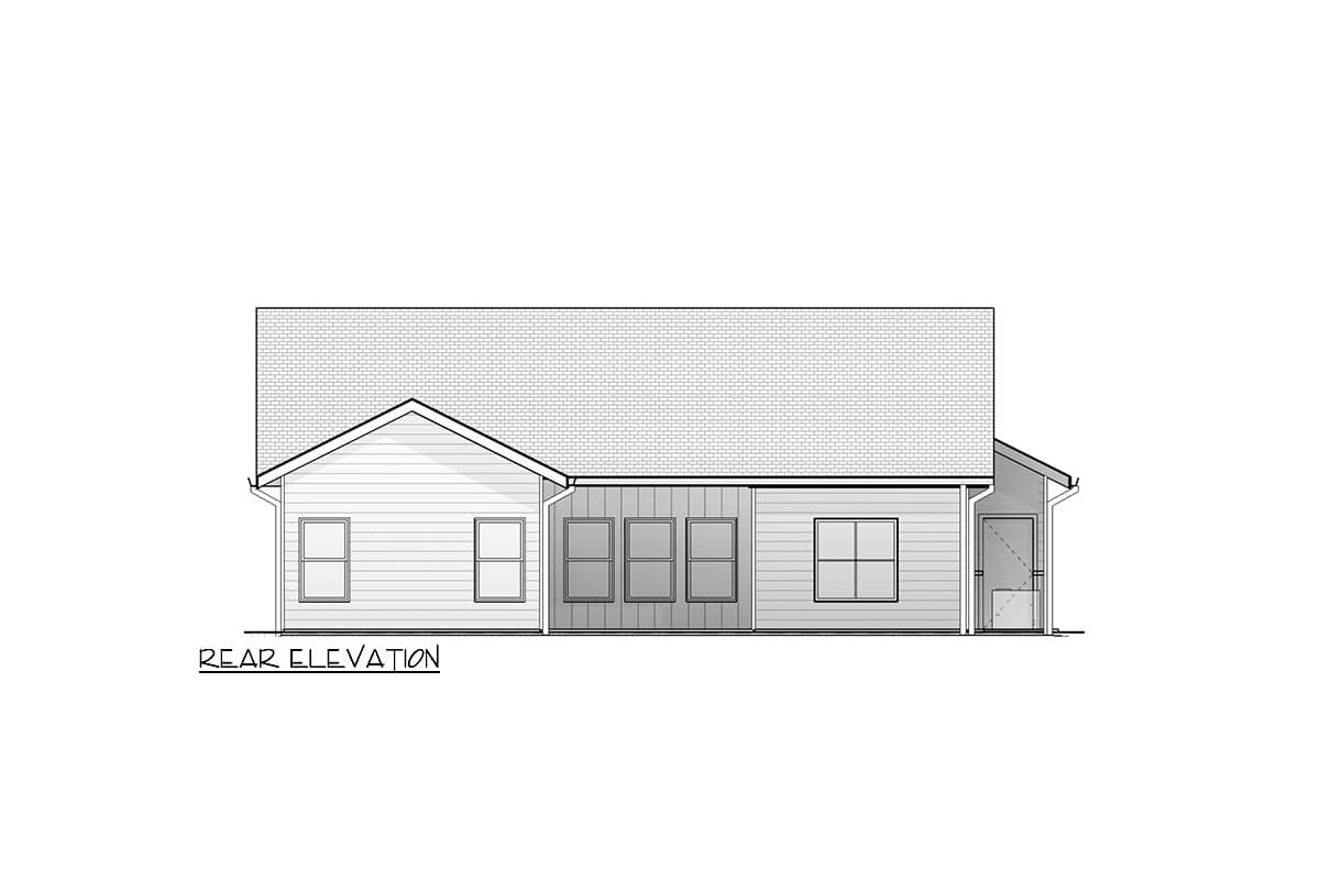 Plan 380005ASH: 1552 Square Foot 3-Bed House Plan with 2-Car Garage - Image #7 - Country, Ranch, Traditional