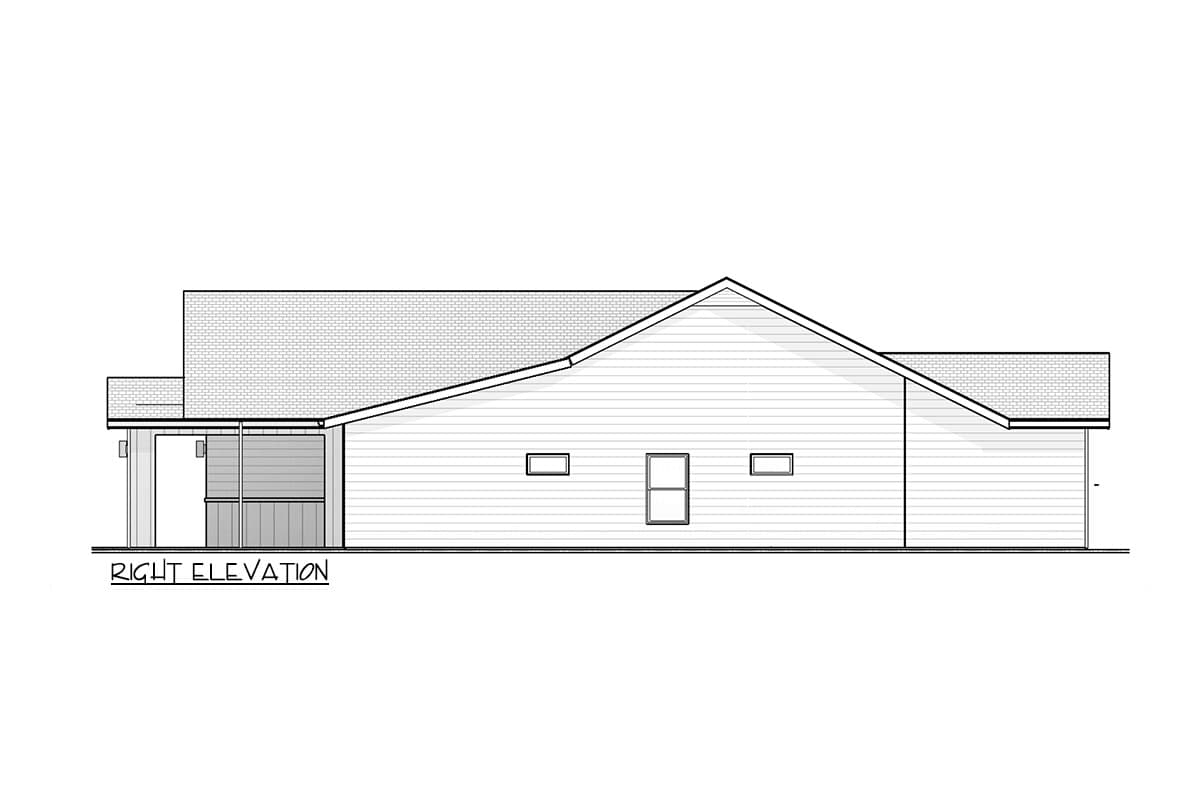 Plan 380005ASH: 1552 Square Foot 3-Bed House Plan with 2-Car Garage - Image #8 - Country, Ranch, Traditional