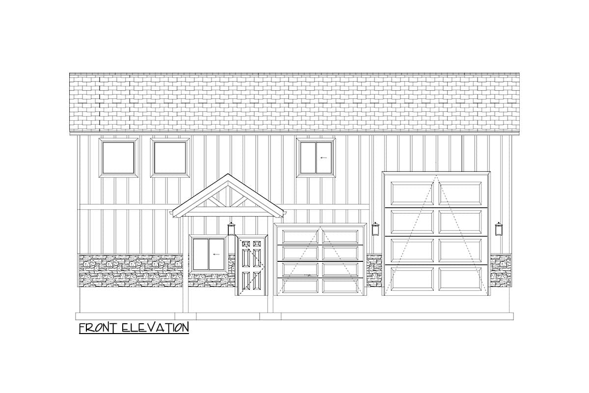 Plan 61442UT: 1500 Square Foot RV Garage Apartment - Image #12 - Barndominium, Country, Southern, Traditional