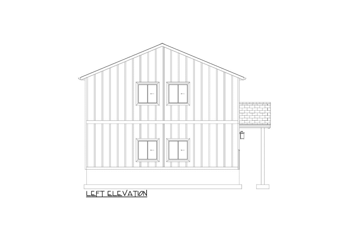 Plan 61442UT: 1500 Square Foot RV Garage Apartment - Image #13 - Barndominium, Country, Southern, Traditional
