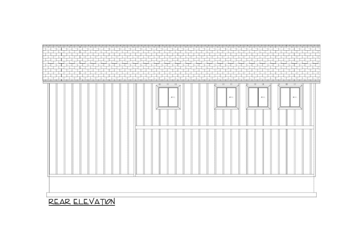 Plan 61442UT: 1500 Square Foot RV Garage Apartment - Image #14 - Barndominium, Country, Southern, Traditional