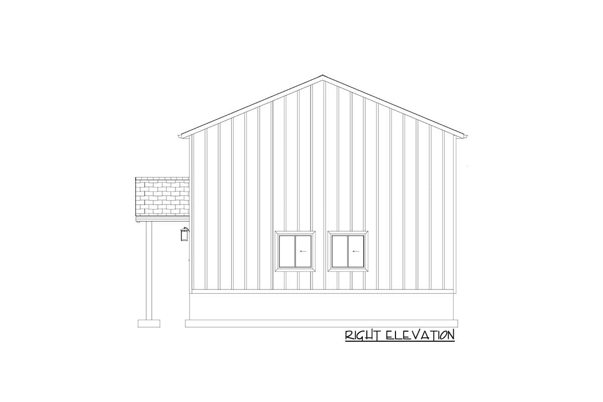 Plan 61442UT: 1500 Square Foot RV Garage Apartment - Image #15 - Barndominium, Country, Southern, Traditional