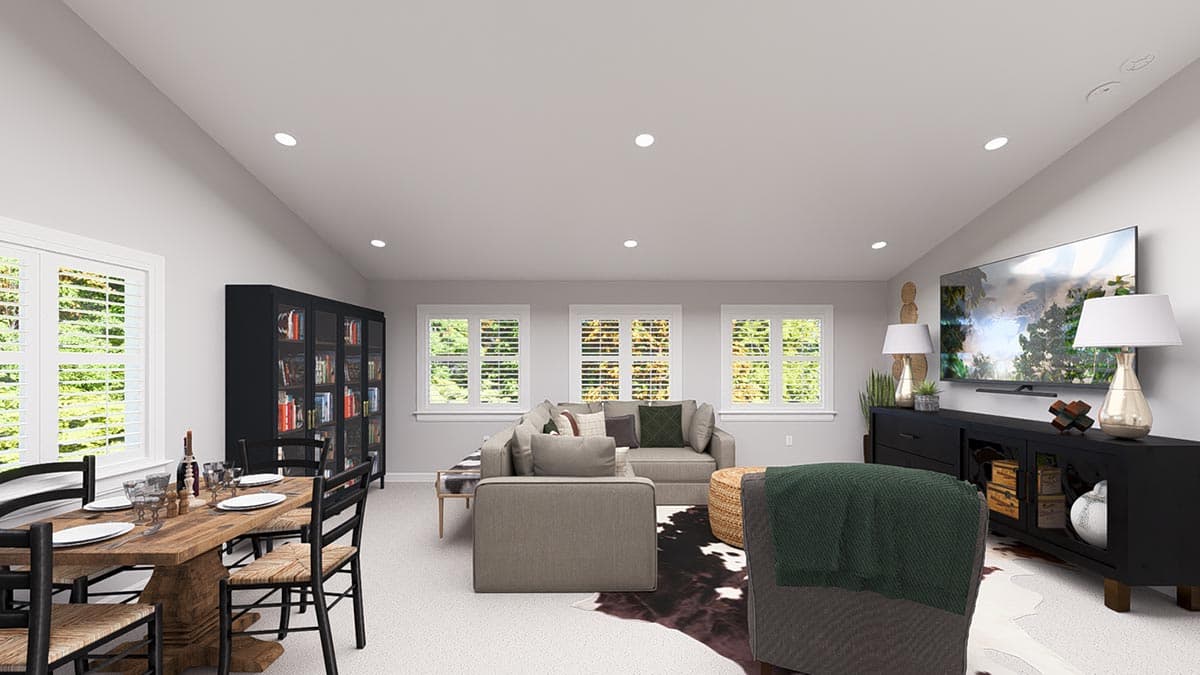 Plan 61442UT: 1500 Square Foot RV Garage Apartment - Image #6 - Barndominium, Country, Southern, Traditional