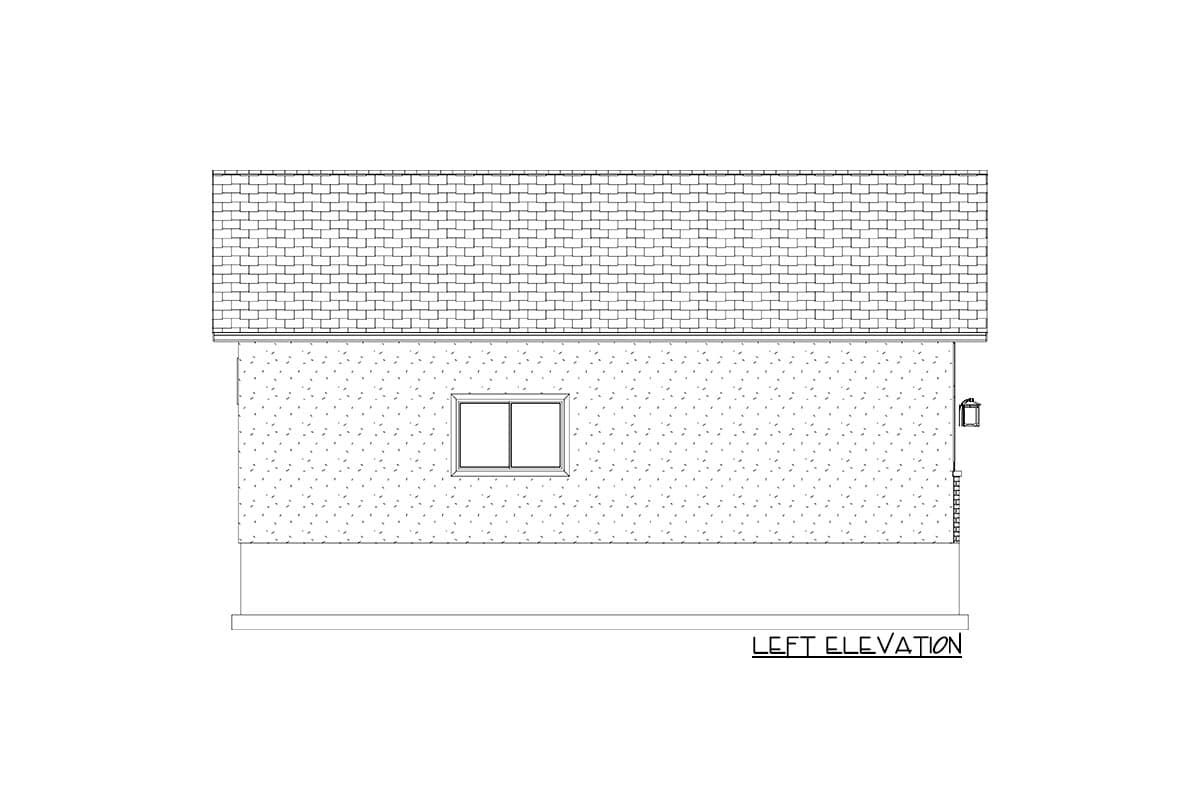 Plan 61443UT: 1600 Square Foot 3-Car Garage with Center RV Bay - Image #7 - Traditional