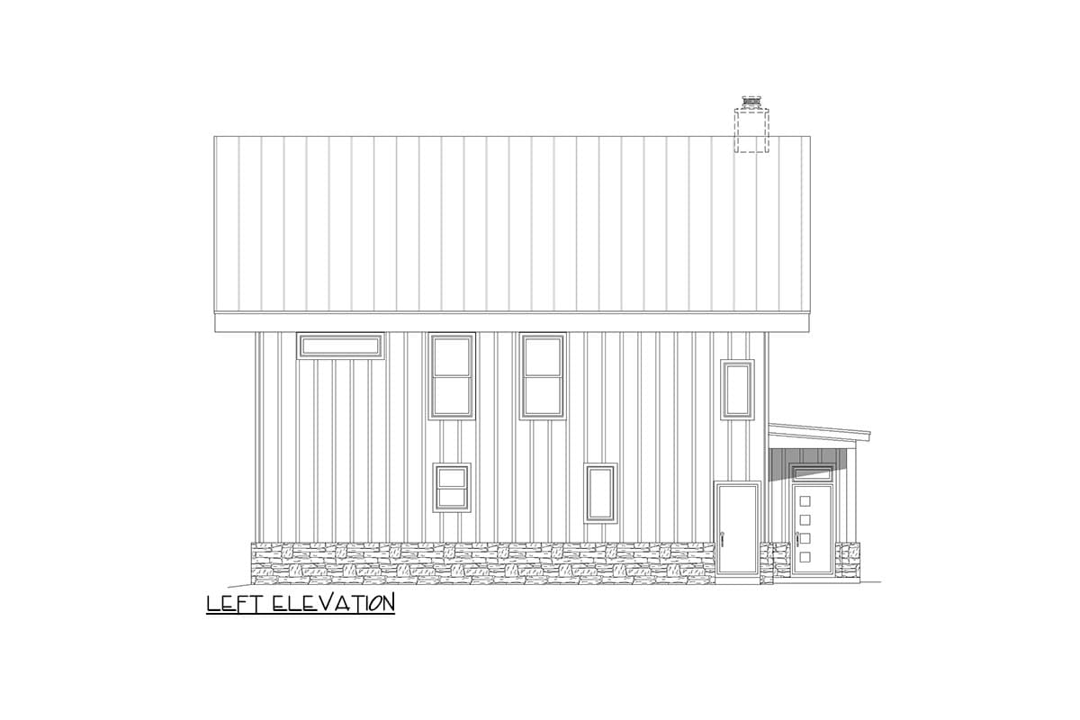 Plan 680139VR: Modern Lake House Plan with 4 Bedrooms Under 3200 Sq Ft with Two Family Rooms and a Loft - Image #24 - Mid Century Modern, Modern, Mountain