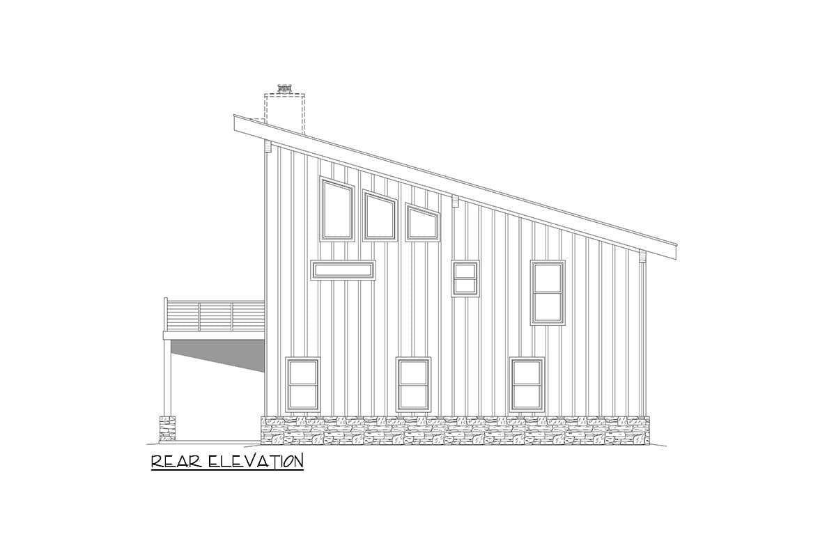 Plan 680139VR: Modern Lake House Plan with 4 Bedrooms Under 3200 Sq Ft with Two Family Rooms and a Loft - Image #25 - Mid Century Modern, Modern, Mountain