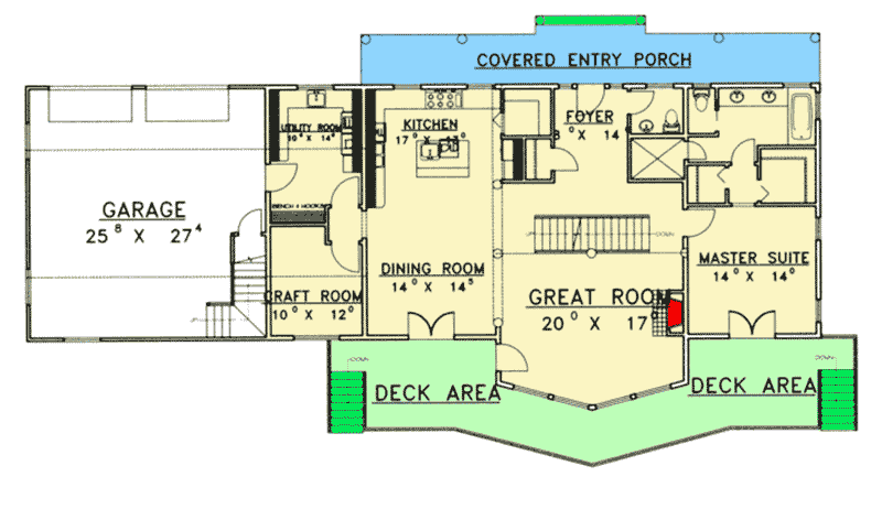 Plan 35244GH: King of the Valley - Floor Plan - 2nd Floor - Rustic