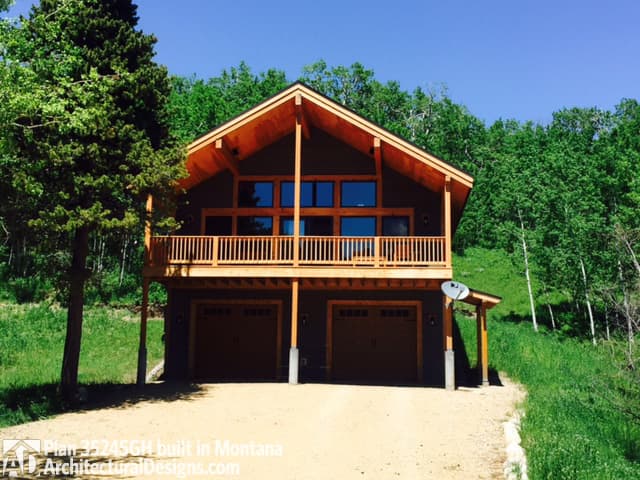 build gallery item - House Plan 35245GH comes to life in Montana
