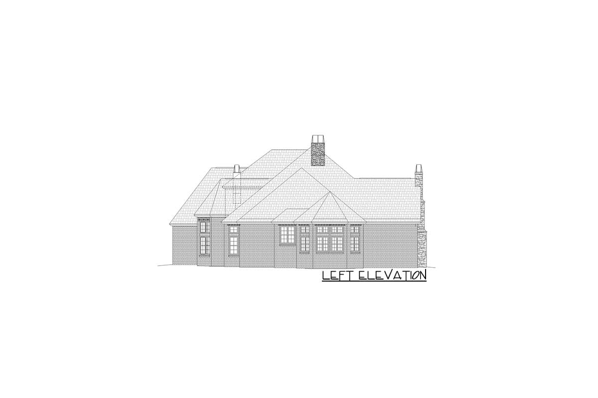 Plan 680140VR: Luxury European Home Plan with Expansive Great Room / Rear Porch - Image #17 - European, French Country, Traditional