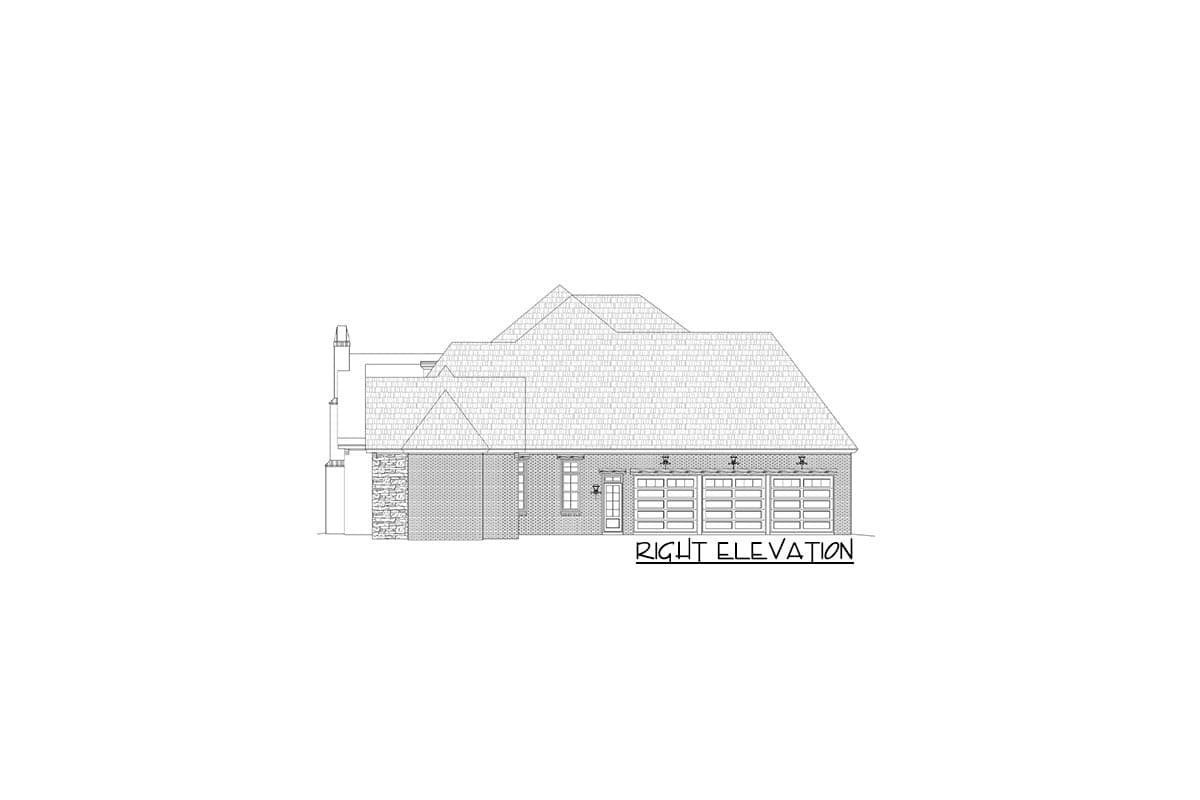 Plan 680140VR: Luxury European Home Plan with Expansive Great Room / Rear Porch - Image #19 - European, French Country, Traditional