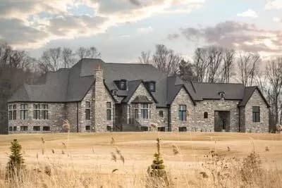 Luxury European Home Plan with Expansive Great Room / Rear Porch
