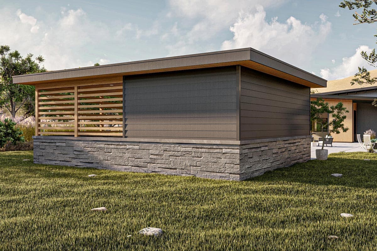 Plan 623251DJ: Modern Garage-and-Carport Plan - Image #9 - Contemporary, Mid Century Modern, Modern, Northwest