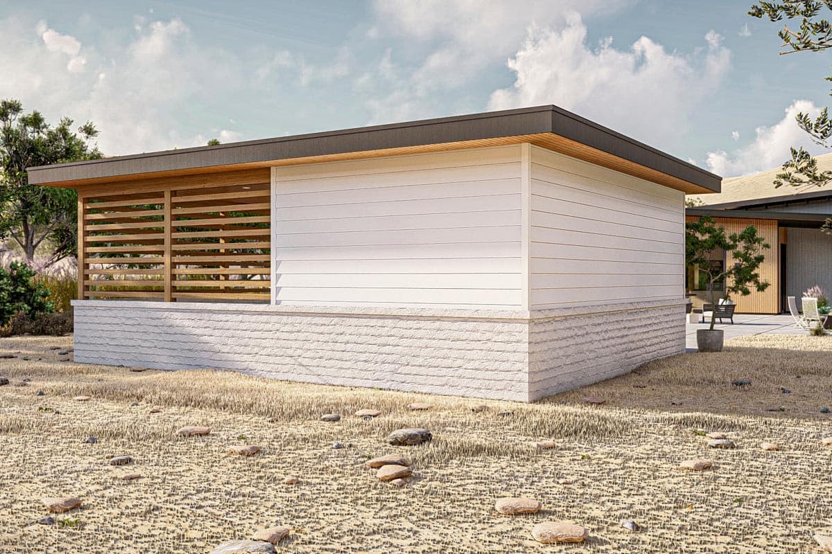 Plan 623251DJ: Modern Garage-and-Carport Plan - Image #4 - Contemporary, Mid Century Modern, Modern, Northwest