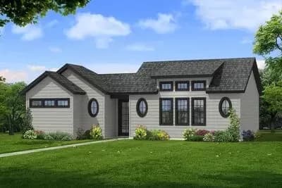 Contemporary Country Cabin Under 900 Square Feet with Private Bedroom Suite