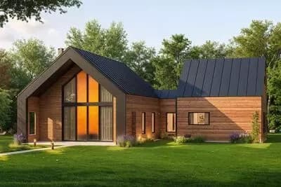 2-Bed Modern Scandinavian-Style House Plan Under 1200 Square Feet