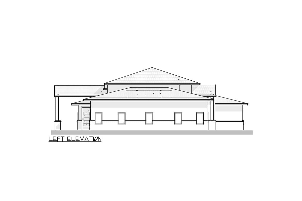 Plan 380007ASH: 2430 Square Foot Stucco and Stone House Plan with Split Bedroom Layout - Image #4 - European, Ranch, Southwest, Transitional