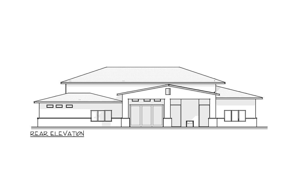 Plan 380007ASH: 2430 Square Foot Stucco and Stone House Plan with Split Bedroom Layout - Image #5 - European, Ranch, Southwest, Transitional