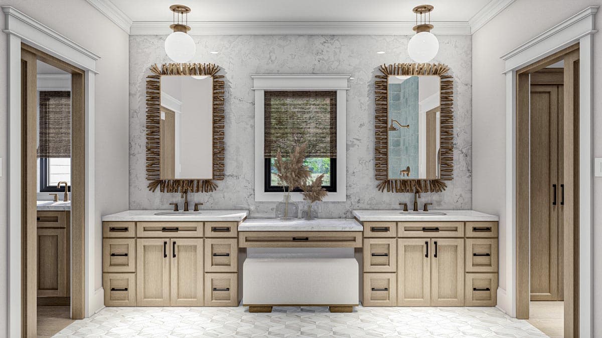 Plan 623252DJ: 3-Bed Modern Farmhouse Plan with Home Office and Large Rear Porch - 2412 Sq Ft - Image #11 - Country, Craftsman, Modern Farmhouse, New American, Ranch