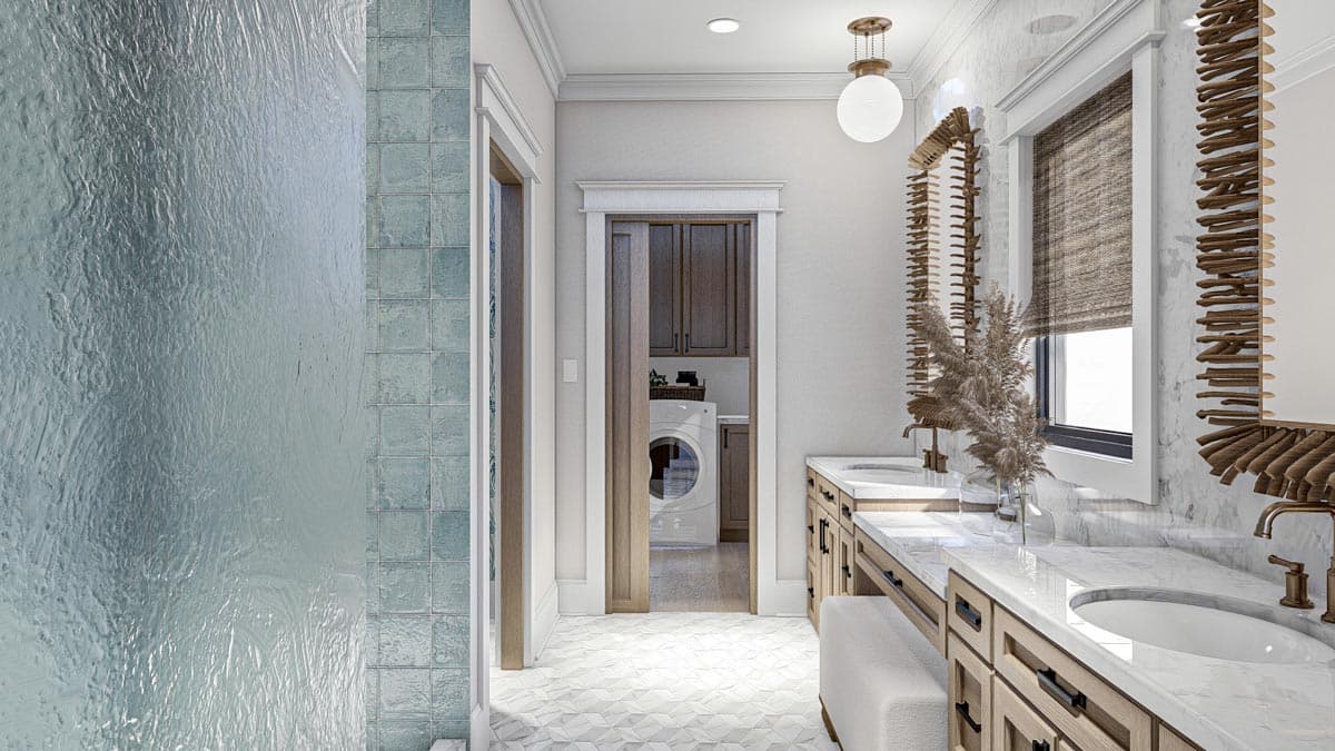 Plan 623252DJ: 3-Bed Modern Farmhouse Plan with Home Office and Large Rear Porch - 2412 Sq Ft - Image #12 - Country, Craftsman, Modern Farmhouse, New American, Ranch