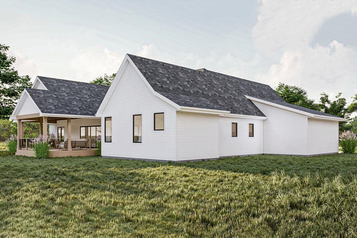 Plan 623252DJ: 3-Bed Modern Farmhouse Plan with Home Office and Large Rear Porch - 2412 Sq Ft - Image #13 - Country, Craftsman, Modern Farmhouse, New American, Ranch