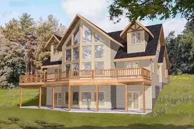 Mountain House Plan with Great Views - 2281 Sq Ft