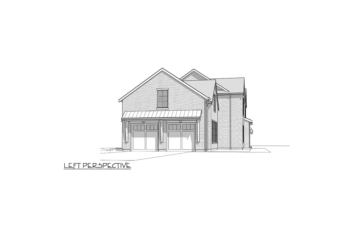 Plan 270078AF: Contemporary Shingle Style Farmhouse Plan with 4 Upstairs Vaulted Bedrooms - Image #6 - Colonial, Farmhouse, Modern Farmhouse, Shingle, Traditional