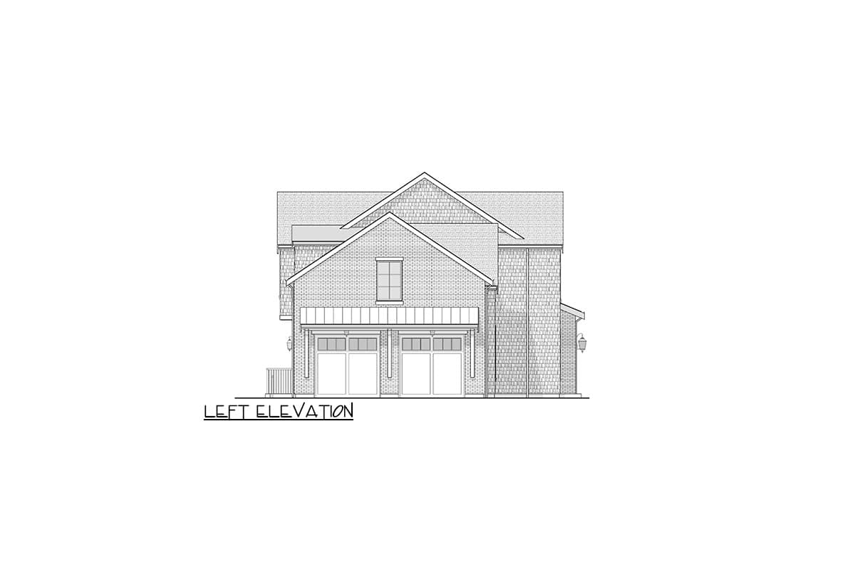 Plan 270078AF: Contemporary Shingle Style Farmhouse Plan with 4 Upstairs Vaulted Bedrooms - Image #9 - Colonial, Farmhouse, Modern Farmhouse, Shingle, Traditional