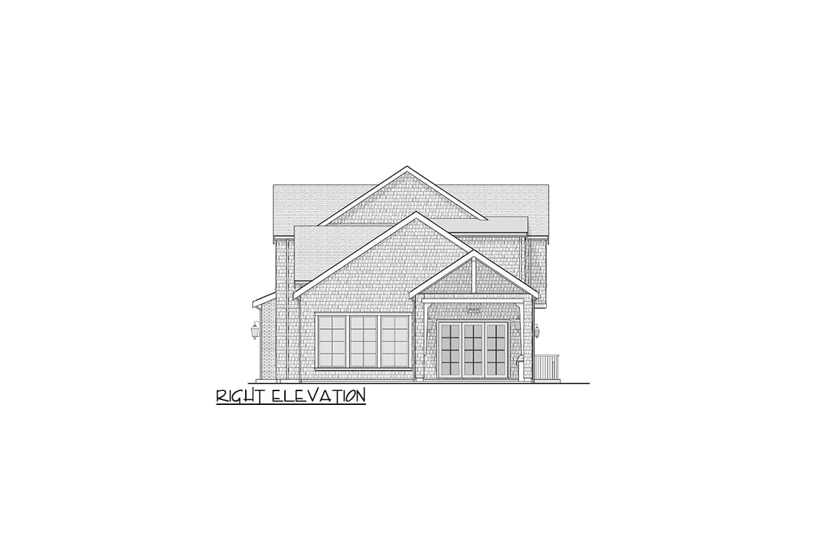 Plan 270078AF: Contemporary Shingle Style Farmhouse Plan with 4 Upstairs Vaulted Bedrooms - Image #11 - Colonial, Farmhouse, Modern Farmhouse, Shingle, Traditional