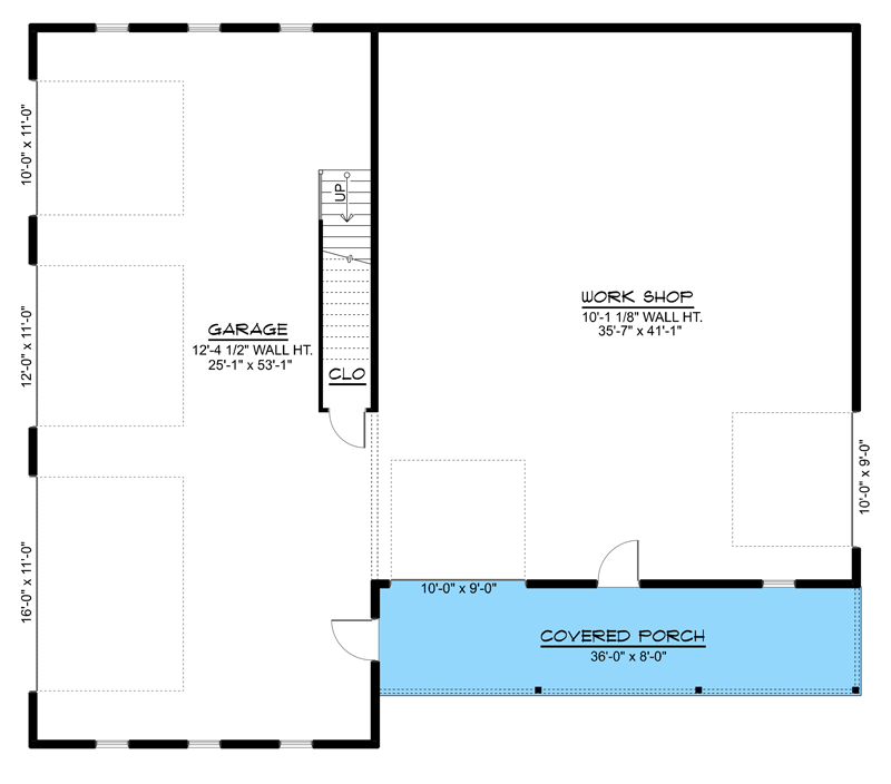 Plan 135234GRA: 2916 Square Foot Rustic Country Garage Plan - Floor Plan - Main Level - Country, Ranch, Rustic, Traditional